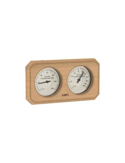 SAWO Cut Corner Rectangle Thermo-Hygrometer